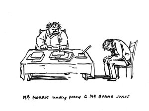 Mr. Morris Reading Poems to Mr. Burne Jones by Edward Burne Jones